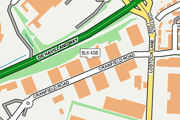 BL6 4SB map - OS OpenMap – Local (Ordnance Survey)