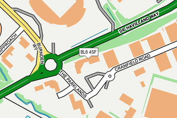 BL6 4SF map - OS OpenMap – Local (Ordnance Survey)