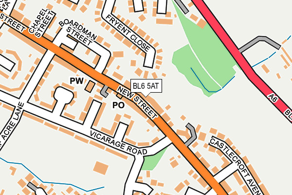 Map of PW PLUMBING LTD at local scale