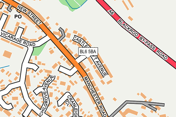 BL6 5BA map - OS OpenMap – Local (Ordnance Survey)