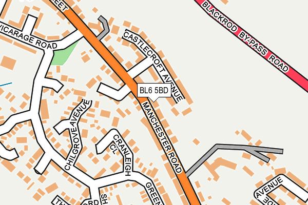 BL6 5BD map - OS OpenMap – Local (Ordnance Survey)