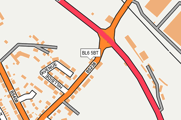 BL6 5BT map - OS OpenMap – Local (Ordnance Survey)