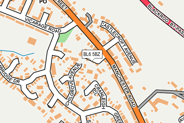 BL6 5BZ map - OS OpenMap – Local (Ordnance Survey)