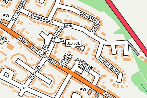 BL6 5DL map - OS OpenMap – Local (Ordnance Survey)