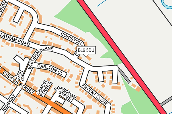 BL6 5DU map - OS OpenMap – Local (Ordnance Survey)