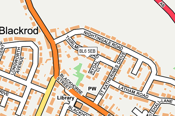 BL6 5EB map - OS OpenMap – Local (Ordnance Survey)