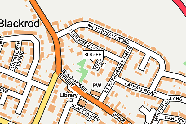 BL6 5EH map - OS OpenMap – Local (Ordnance Survey)
