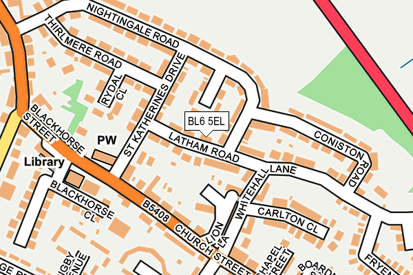 BL6 5EL map - OS OpenMap – Local (Ordnance Survey)