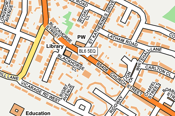 BL6 5EQ map - OS OpenMap – Local (Ordnance Survey)