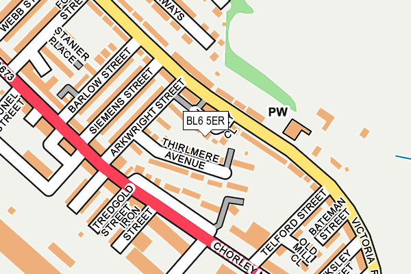 BL6 5ER map - OS OpenMap – Local (Ordnance Survey)