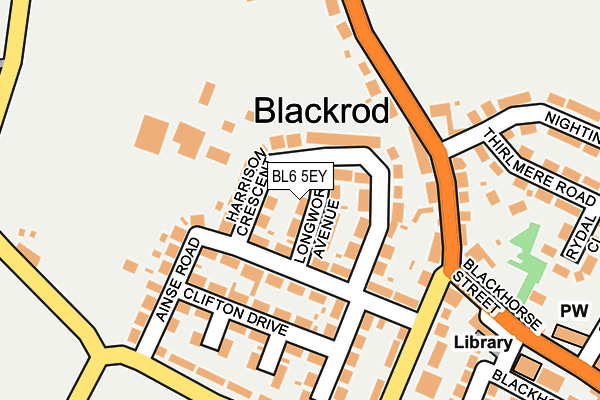 BL6 5EY map - OS OpenMap – Local (Ordnance Survey)