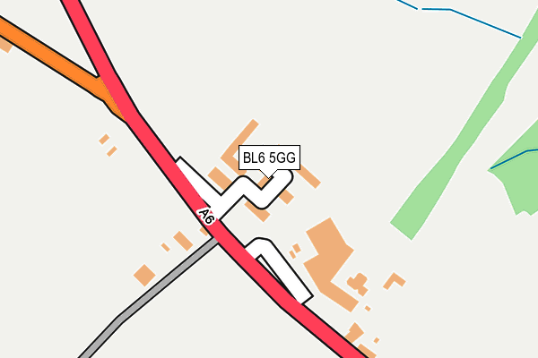BL6 5GG map - OS OpenMap – Local (Ordnance Survey)