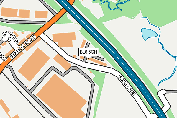BL6 5GH map - OS OpenMap – Local (Ordnance Survey)