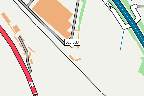 BL6 5GJ map - OS OpenMap – Local (Ordnance Survey)