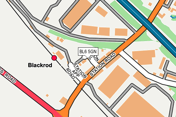 BL6 5GN map - OS OpenMap – Local (Ordnance Survey)