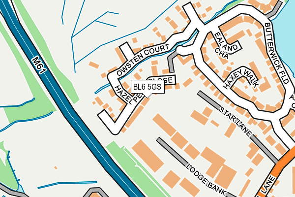 BL6 5GS map - OS OpenMap – Local (Ordnance Survey)