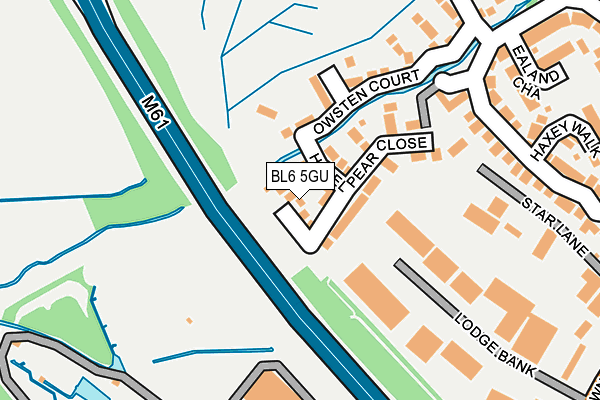 BL6 5GU map - OS OpenMap – Local (Ordnance Survey)