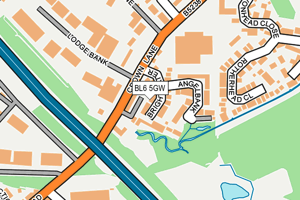 BL6 5GW map - OS OpenMap – Local (Ordnance Survey)