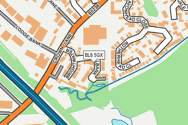 BL6 5GX map - OS OpenMap – Local (Ordnance Survey)