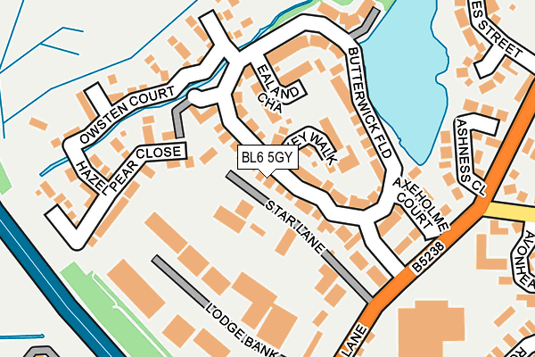 BL6 5GY map - OS OpenMap – Local (Ordnance Survey)