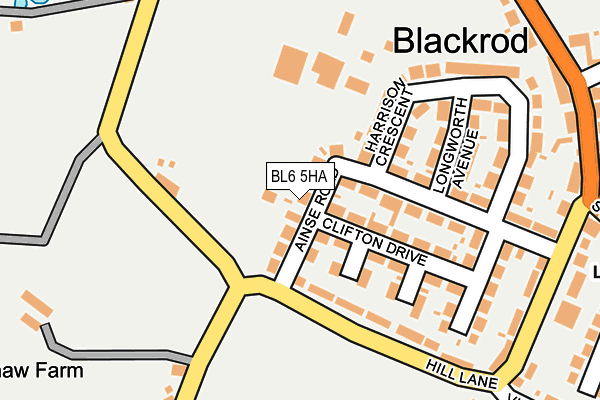 BL6 5HA map - OS OpenMap – Local (Ordnance Survey)