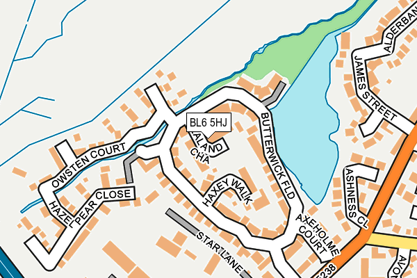 BL6 5HJ map - OS OpenMap – Local (Ordnance Survey)