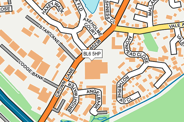 BL6 5HP map - OS OpenMap – Local (Ordnance Survey)