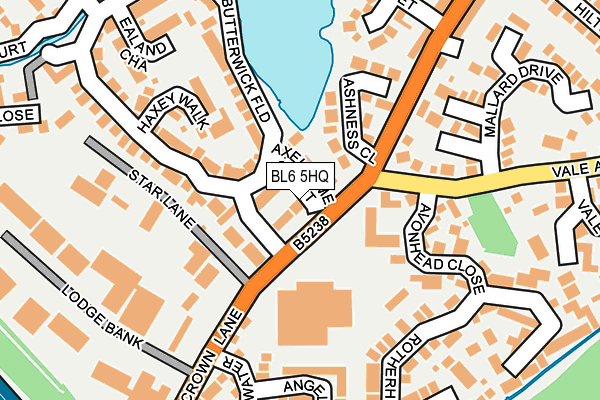 BL6 5HQ map - OS OpenMap – Local (Ordnance Survey)