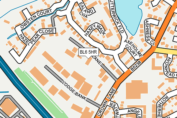 BL6 5HR map - OS OpenMap – Local (Ordnance Survey)