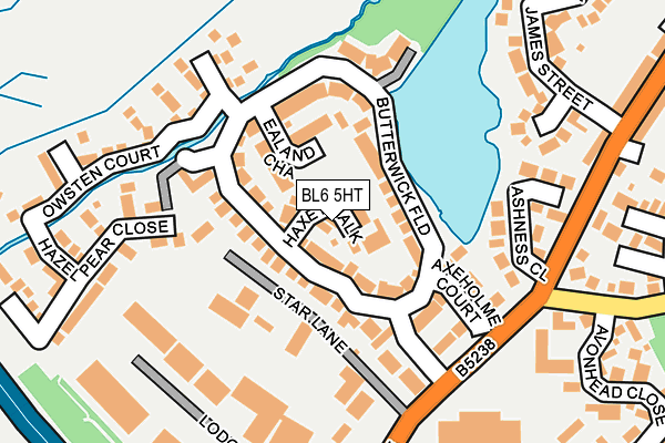 BL6 5HT map - OS OpenMap – Local (Ordnance Survey)