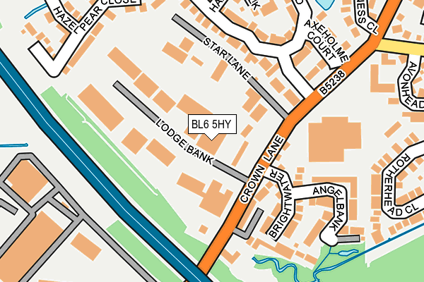 BL6 5HY map - OS OpenMap – Local (Ordnance Survey)