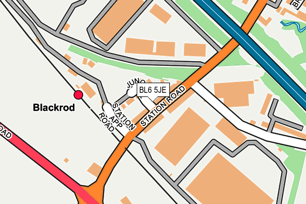 BL6 5JE map - OS OpenMap – Local (Ordnance Survey)