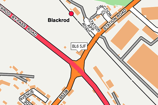 BL6 5JF map - OS OpenMap – Local (Ordnance Survey)