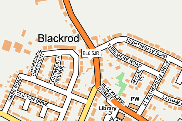 BL6 5JR map - OS OpenMap – Local (Ordnance Survey)