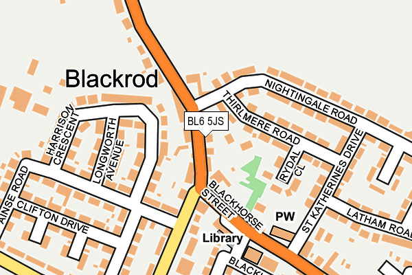 Map of BLACKROD HOUSE LIMITED at local scale