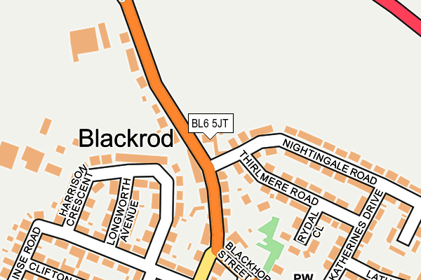 BL6 5JT map - OS OpenMap – Local (Ordnance Survey)