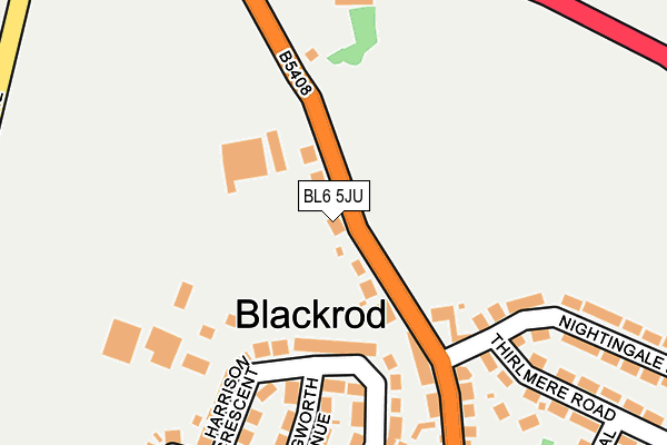 BL6 5JU map - OS OpenMap – Local (Ordnance Survey)