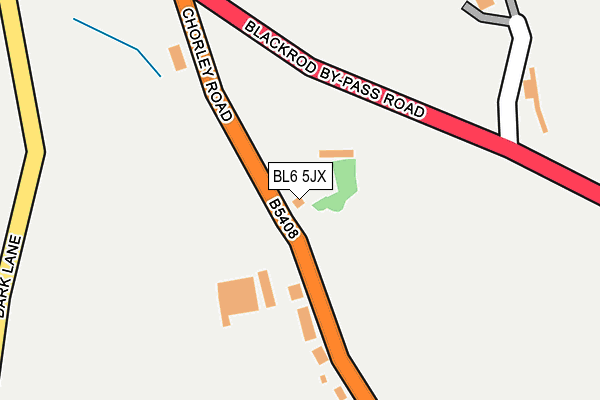 BL6 5JX map - OS OpenMap – Local (Ordnance Survey)