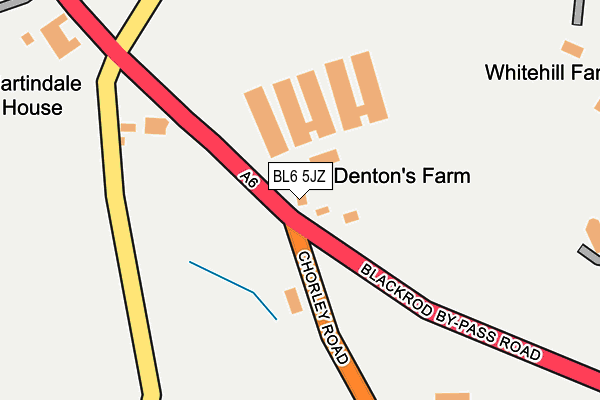 BL6 5JZ map - OS OpenMap – Local (Ordnance Survey)