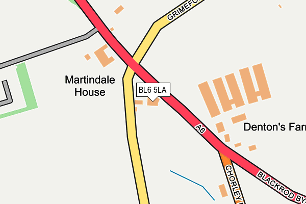 BL6 5LA map - OS OpenMap – Local (Ordnance Survey)