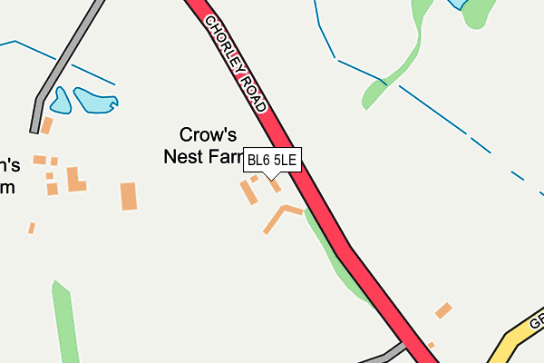 BL6 5LE map - OS OpenMap – Local (Ordnance Survey)