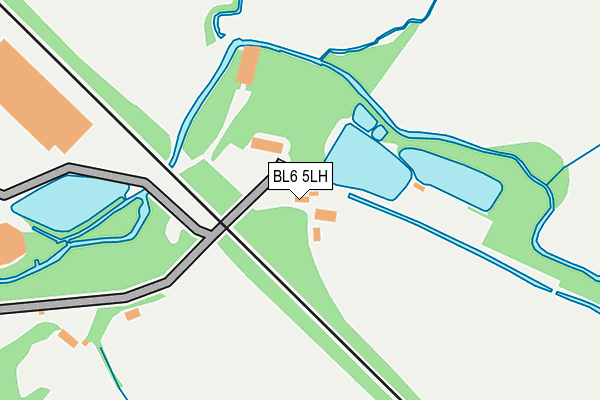 BL6 5LH map - OS OpenMap – Local (Ordnance Survey)