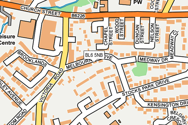 BL6 5NB map - OS OpenMap – Local (Ordnance Survey)