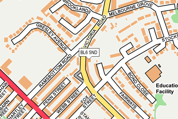 BL6 5ND map - OS OpenMap – Local (Ordnance Survey)