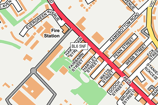 BL6 5NF map - OS OpenMap – Local (Ordnance Survey)