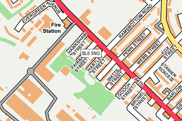 BL6 5NG map - OS OpenMap – Local (Ordnance Survey)