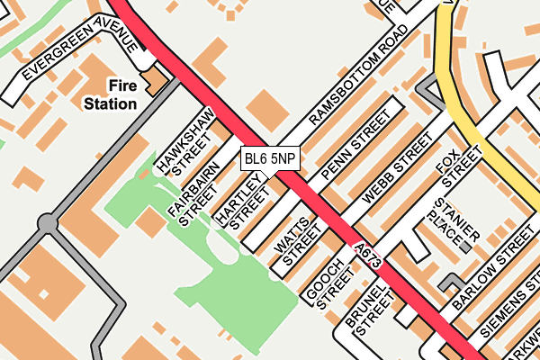 BL6 5NP map - OS OpenMap – Local (Ordnance Survey)