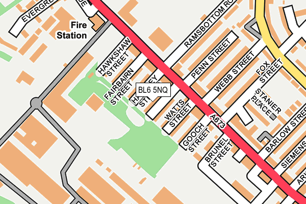 BL6 5NQ map - OS OpenMap – Local (Ordnance Survey)