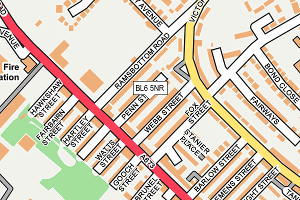 BL6 5NR map - OS OpenMap – Local (Ordnance Survey)