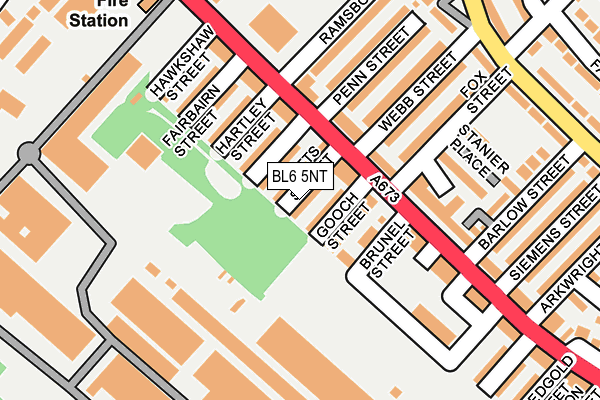 BL6 5NT map - OS OpenMap – Local (Ordnance Survey)